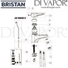 Bristan Jute Eco Basin Mixer Pop-Up Waste Tap Spares